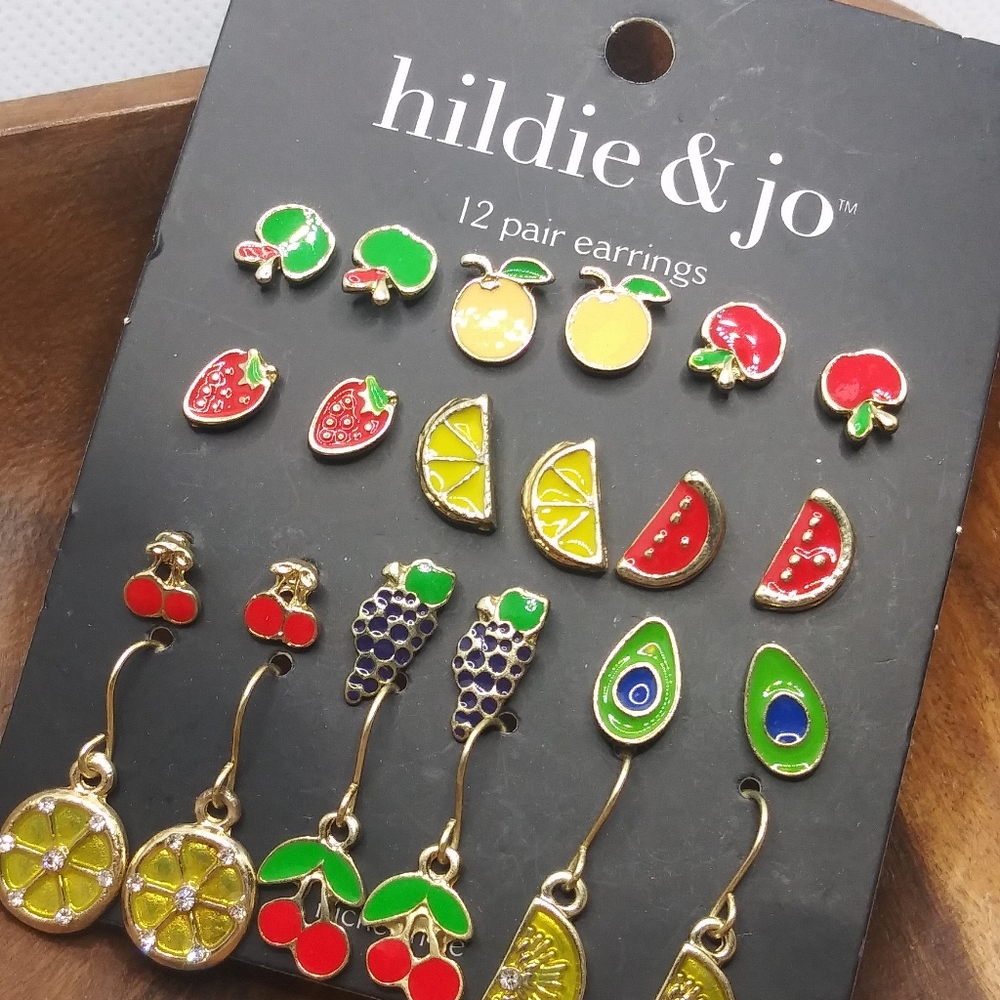 Fruit Salad Earrings 🍎🍊🍋🍒🍇🍉🍓